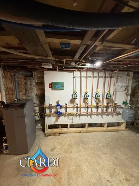 Completed plumbing project