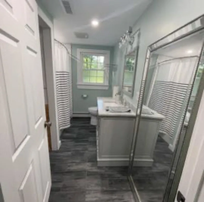 Bathroom plumbing remodel